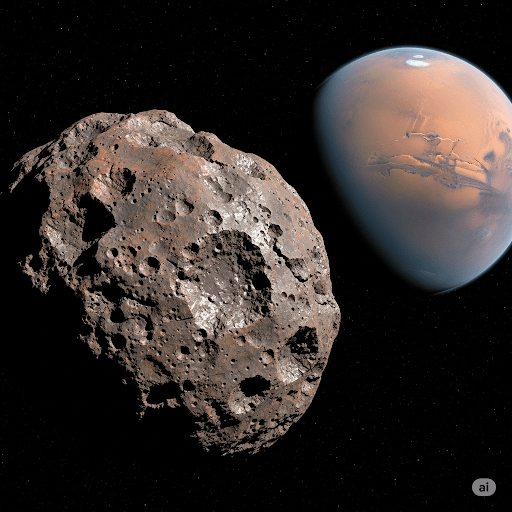 asteroide mars